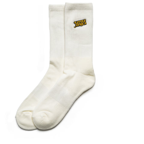Little Africa Trademark Socks - White