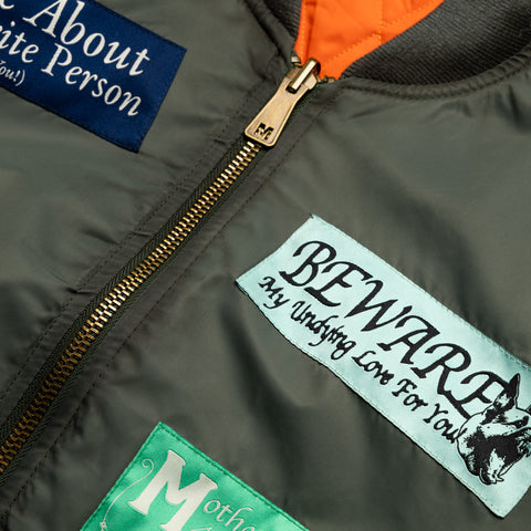 Market Margins Flight Jacket - Fern