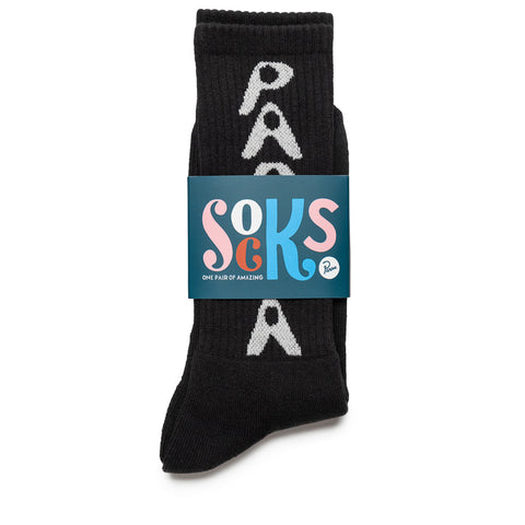 Parra Hole Logo Crew Socks - Black