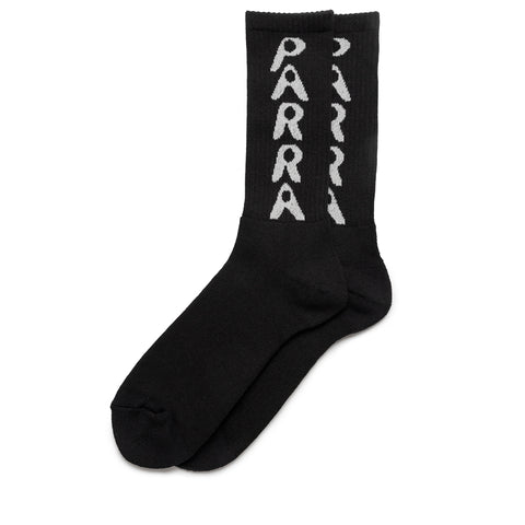 Parra Hole Logo Crew Socks - Black