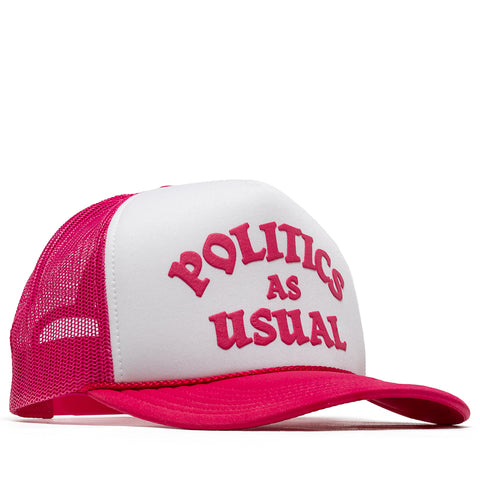 Politics As Usual Trucker Hat - Pink