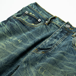 Purple Brand Dirty Patina Low Rise Skinny Jean - Dark Indigo