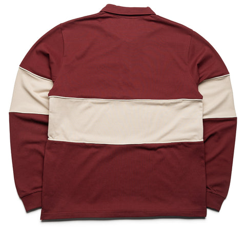 Quiet Golf Sport Polo L/S Shirt - Burgundy