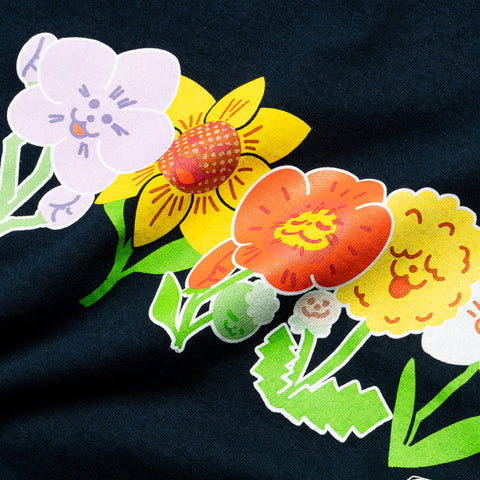 Felt Poppy Tee - Navy