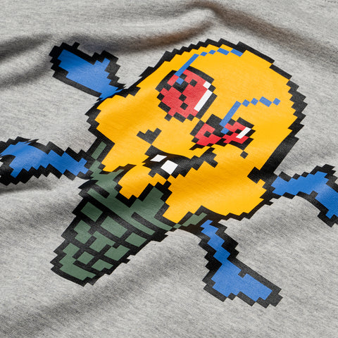 Ice Cream Pixel Tee - Grey