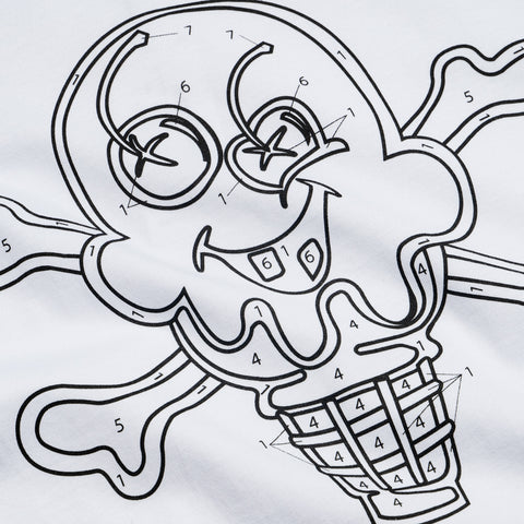 Ice Cream Color Time Tee - White