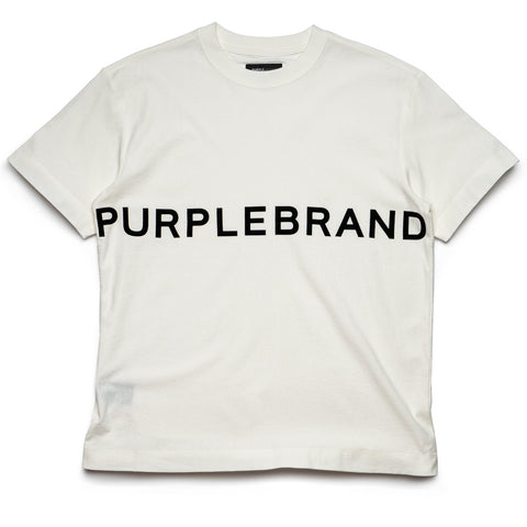 Purple Brand Wordmark Tee - Off White