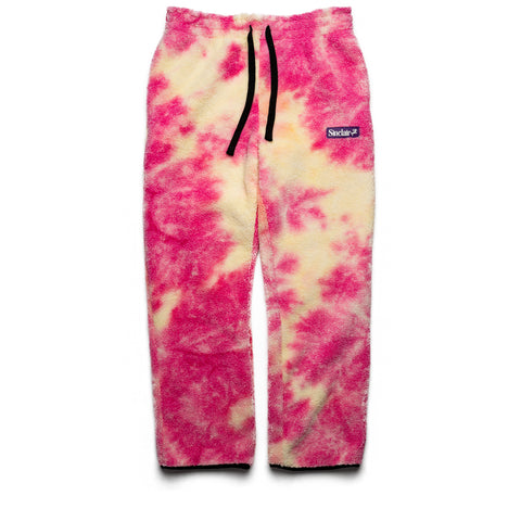 Sinclair Cozy Sweatpants Tie Dye Sherpa - Pink