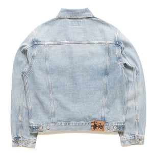 Stussy Denim Trucker Jacket - Light Wash Indigo