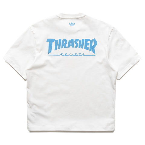 Thrasher x Adidas Argentina Tee - Core White