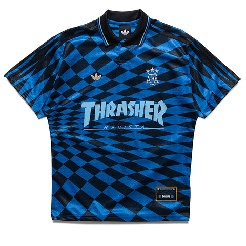 Thrasher x Adidas Argentina Jersey - Black/Blue
