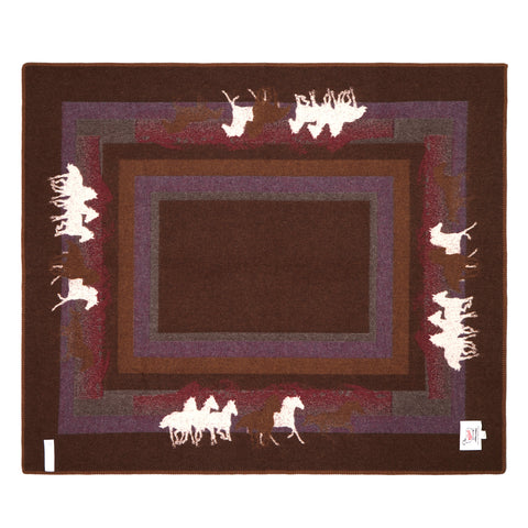 One Of These Days x Woolrich Wool Blend Jacquard Horses Blanket - Multi