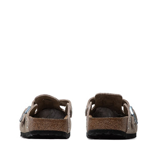 Women's Birkenstock Boston Rivets Suede - Taupe