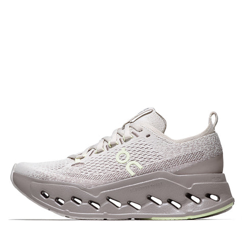 Women's On Cloudsurfer Max - Pelican/Limelight
