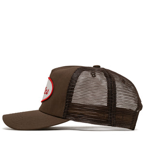 Politics Oval Trucker Hat - Brown