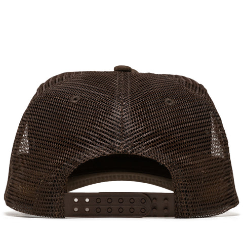 Politics Oval Trucker Hat - Brown