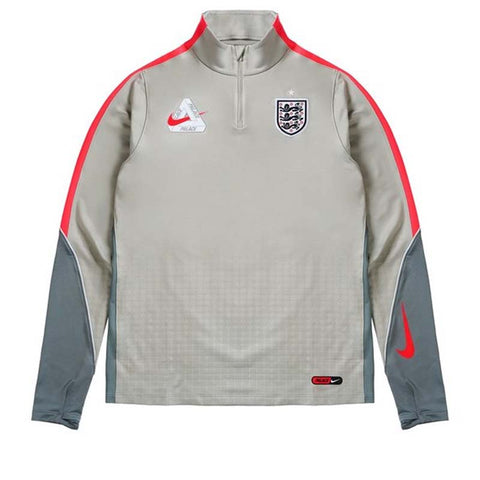 Palace x England x Nike Strike Drill Top - Pewter Grey/Cool Grey