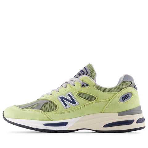 New Balance Made in UK 991v2 'Summer Brights' - Green Banana/Moss