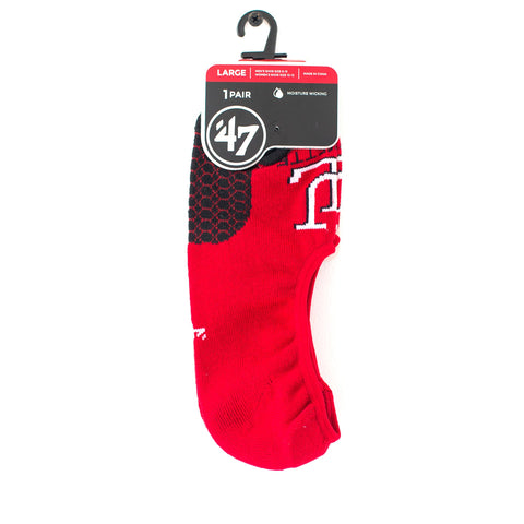 47 Brand Vintage UL No-Show Socks - Red/Black