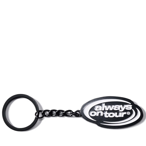 Always On Tour Spinner Keychain - Black/White