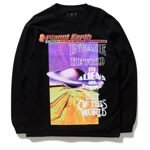 Always On Tour Invade Earth L/S Tee - Black