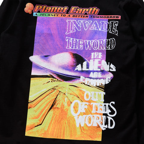 Always On Tour Invade Earth L/S Tee - Black