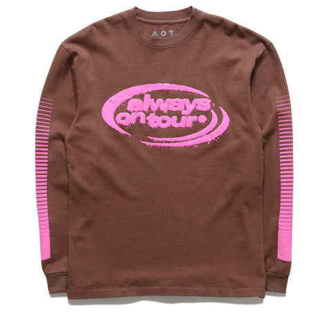 Always On Tour Spinner L/S Tee - Brown