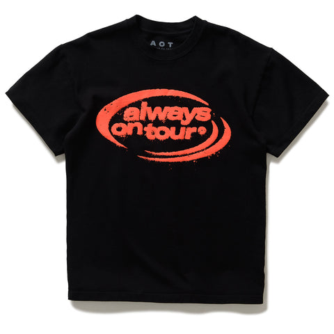 Always On Tour Spinner Tee - Black/Red