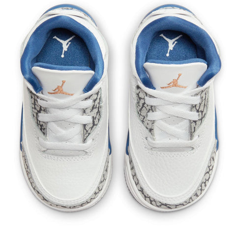 Jordan 3 Retro (TD) - White/True Blue