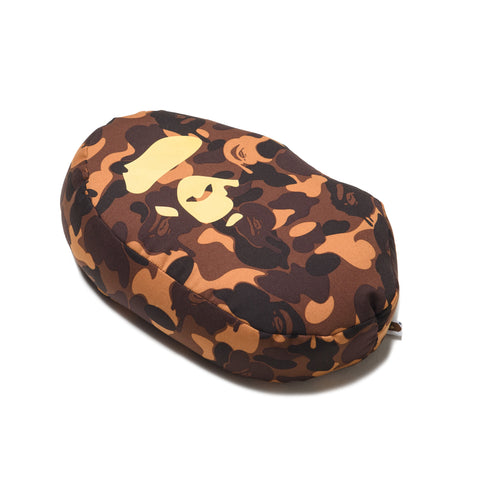 A Bathing Ape Valentine Chocolate Camo Ape Head Cushion - Brown