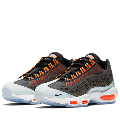 Nike Air Max 95 Kim Jones Black Total Orange Mens Size 7.5 Shoes DD1871-001  New