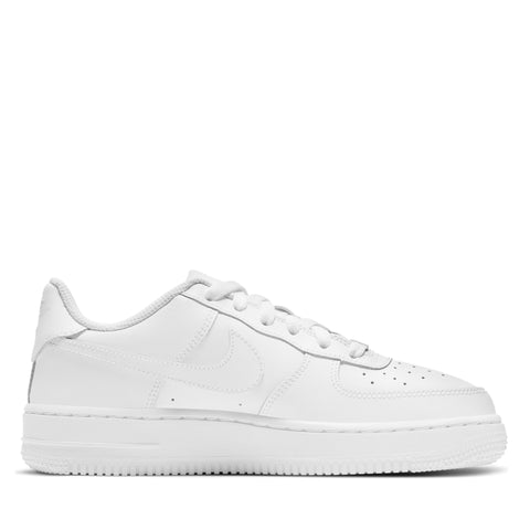 Nike AIR Force 1 MID LE (GS) Basketball Shoe, White/White, 4.5 UK