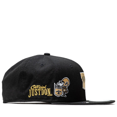 Just Don x New Orleans Saints 59FIFTY Fitted - Black/Gold, Size 8 by Sneaker Politics