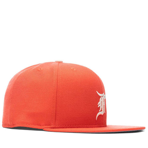 Shop New Era 59Fifty Essentials Fear of God Fitted Hat 60185368 orange