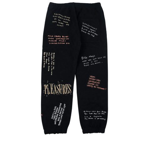 Pleasures Remote Sweatpants - Black