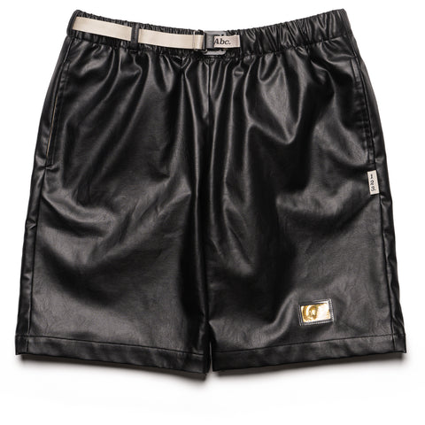 Advisory Board Crystals Faux Leather Shorts - Black