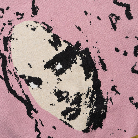 KidSuper Con Artist Sweater - Pink/Gold