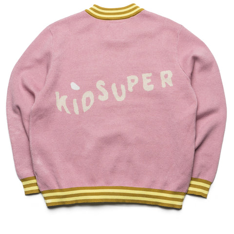 KidSuper Con Artist Sweater - Pink/Gold