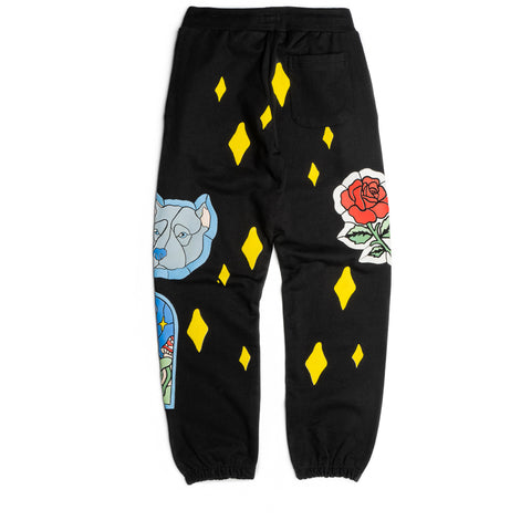Market Smiley Cathedral Glass Sweatpants - Black