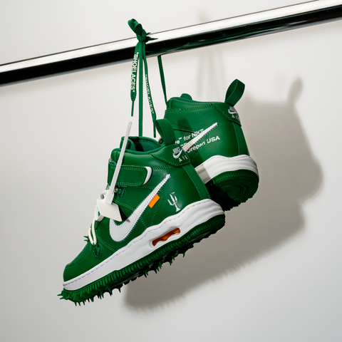 Nike x Off-White Air Force 1 Mid - Pine Green/White, Size 9.5 by Sneaker Politics