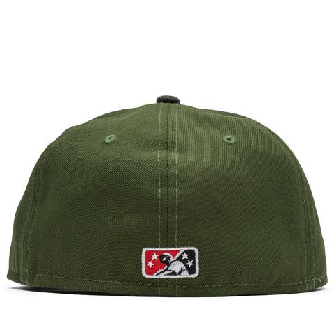New Era x Politics Roswell Rockets 59FIFTY Fitted Hat - Olive/Pewter