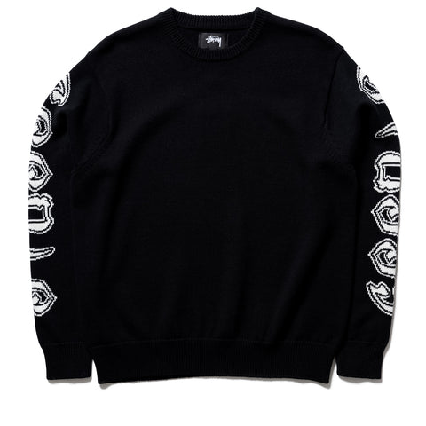 Stussy Sleeve Logo Sweater - Black