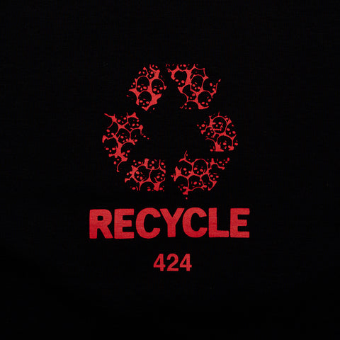 424 Recycle Tee - Black/Red