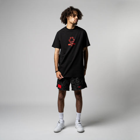 424 Recycle Tee - Black/Red