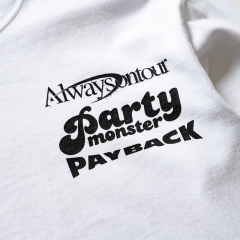 Always On Tour Party Monster L/S Tee - White