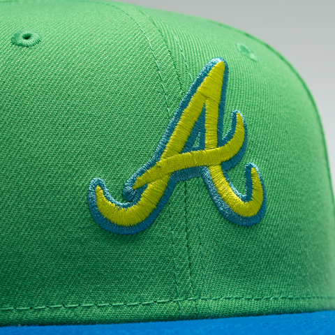 New Era x Politics Atlanta Braves 59FIFTY Fitted Hat - Island Green/Aqua