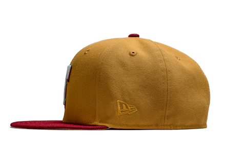 New Era x Politics Texas Rangers 59FIFTY Fitted Hat - Tan/Red