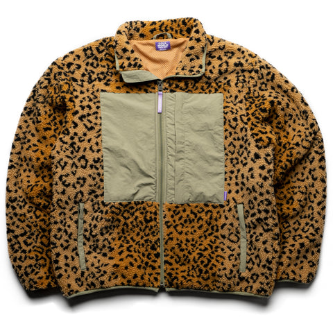 Cold World Wild Thing Sherpa Jacket - Leopard/Olive