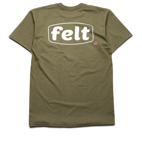 Felt Work Logo Tee - Military Green