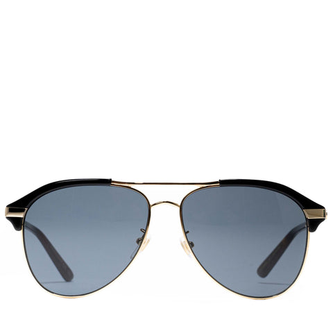 Gucci Avaiator Sunglasses - Black/Gold